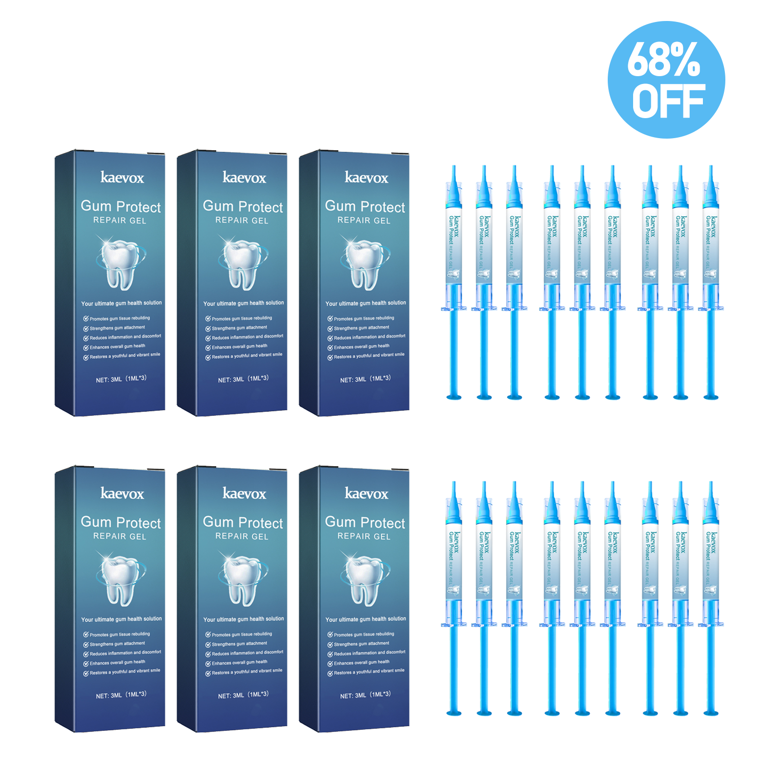6 Boxes repair Gel