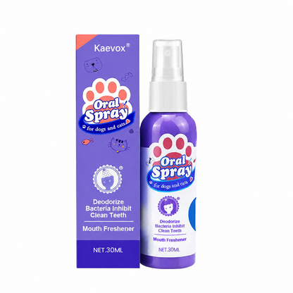 Kaevox® Advanced Pet Oral Spray | Fresh Breath, Plaque Biofilm & Gum Care — No Brushing